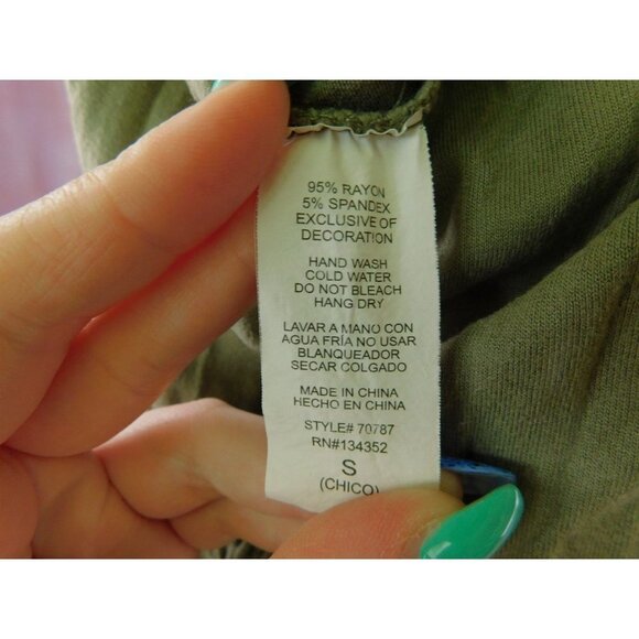 SALE Ambiance Jumpsuit Women Small Olive Green Orange Stripe Casual Versatile Tr - Picture 6 of 7